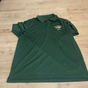 Boston Irish Social Club Polo Shirt Green Sz‎ 2XL Mens Golf West Roxbury